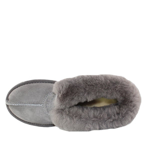 WARATAH UGG® KIDS Wool Collar Slipper - Grey