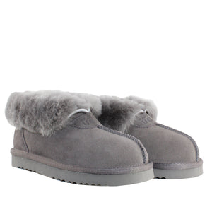 WARATAH UGG® KIDS Wool Collar Slipper - Grey