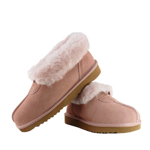 WARATAH UGG® KIDS Wool Collar Slipper - Pink
