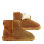 WARATAH UGG® Unisex Water Resistant Mini Zip Up Boot - Chestnut
