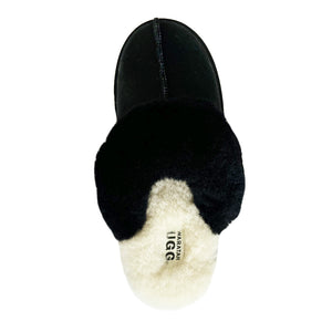 WARATAH UGG® Australian Made Premium Sheepskin Ladies Scuff - Black