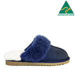 WARATAH UGG® Australian Made Premium Sheepskin Ladies Scuff - Navy