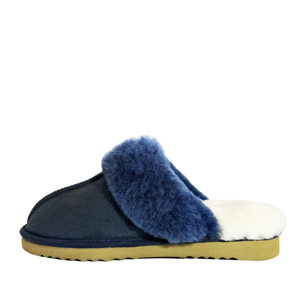 WARATAH UGG® Australian Made Premium Sheepskin Ladies Scuff - Navy