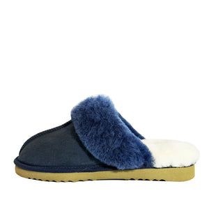 WARATAH UGG® Australian Made Premium Sheepskin Ladies Scuff - Navy