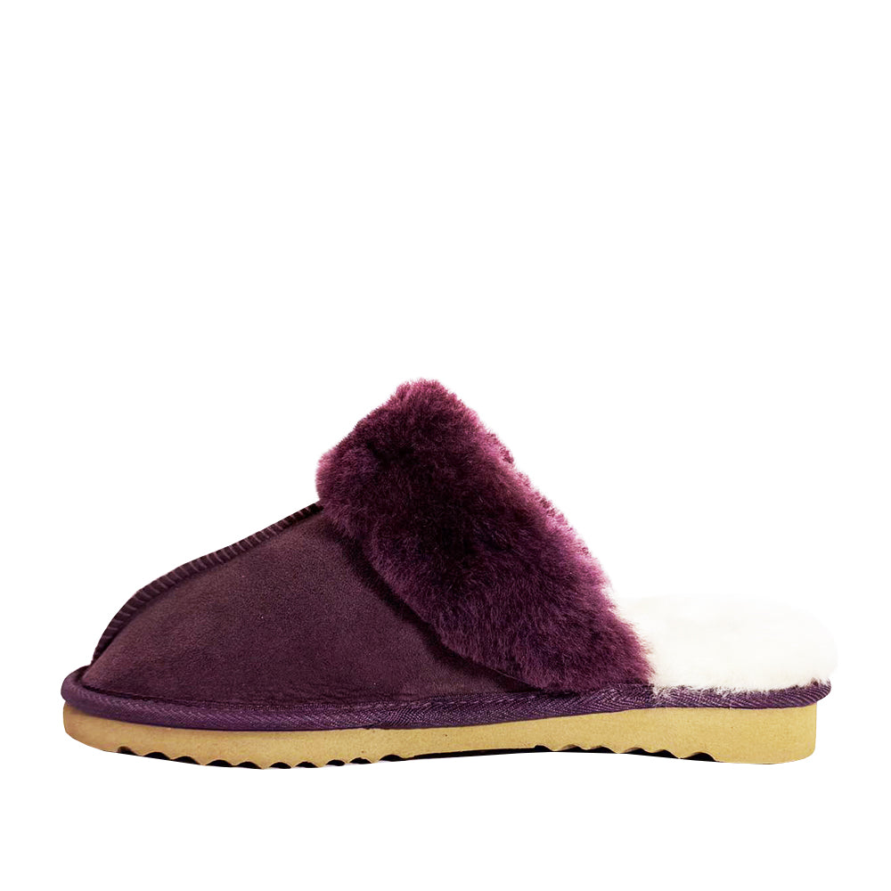 WARATAH UGG® Australian Made Premium Sheepskin Ladies Scuff - Plum