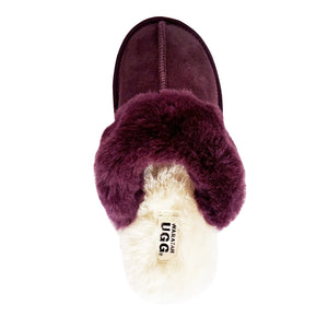 WARATAH UGG® Australian Made Premium Sheepskin Ladies Scuff - Plum