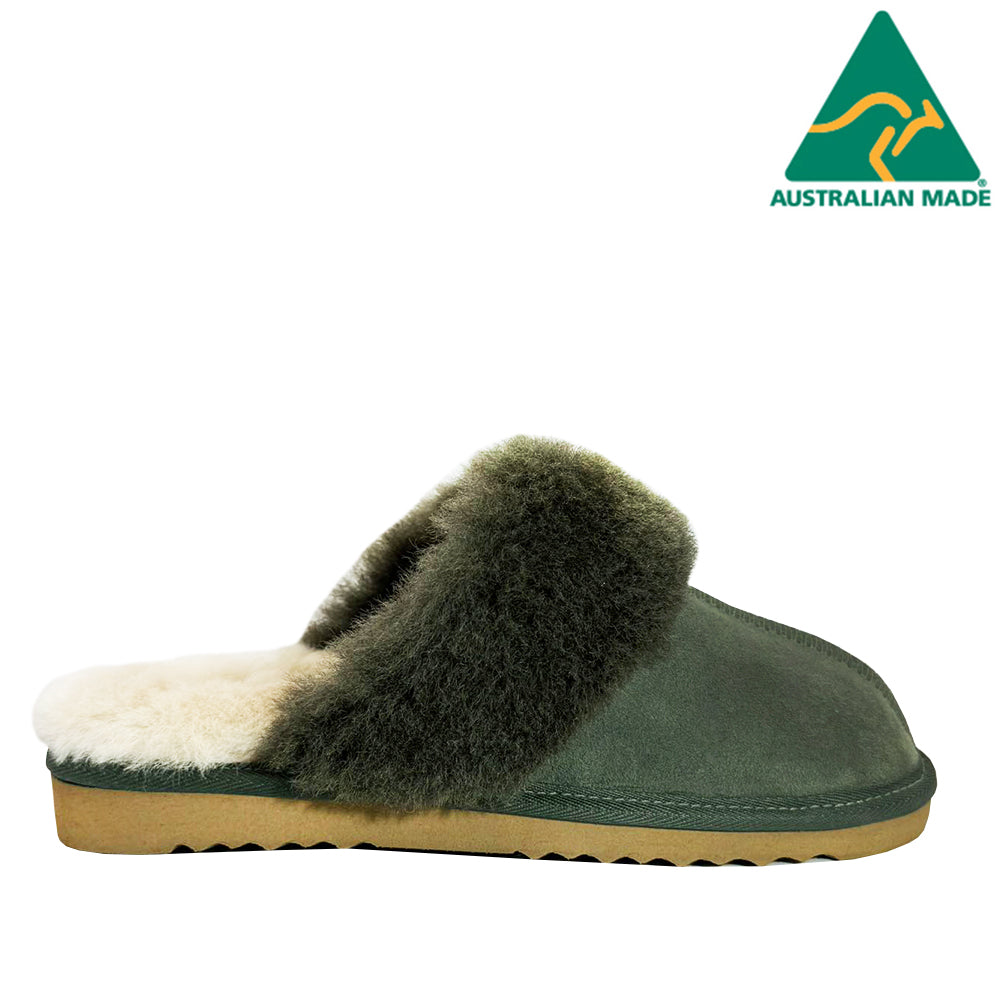 WARATAH UGG® Australian Made Premium Sheepskin Ladies Scuff - Sage