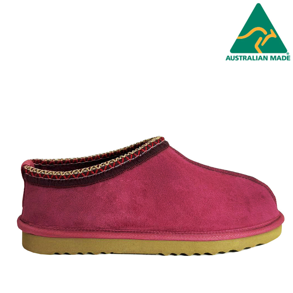 Australian Made Braided Tassy Clog - Ruby
