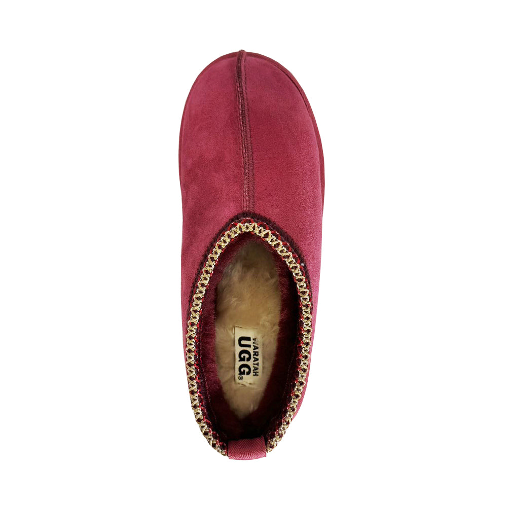 Australian Made Braided Tassy Clog - Ruby