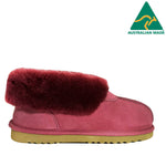 Australian Made Deluxe Wool Collar Slipper - Ruby