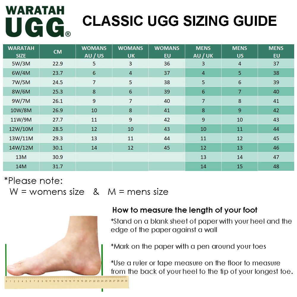 WARATAH UGG® Water Resistant Tall Zip Up Boot - Black