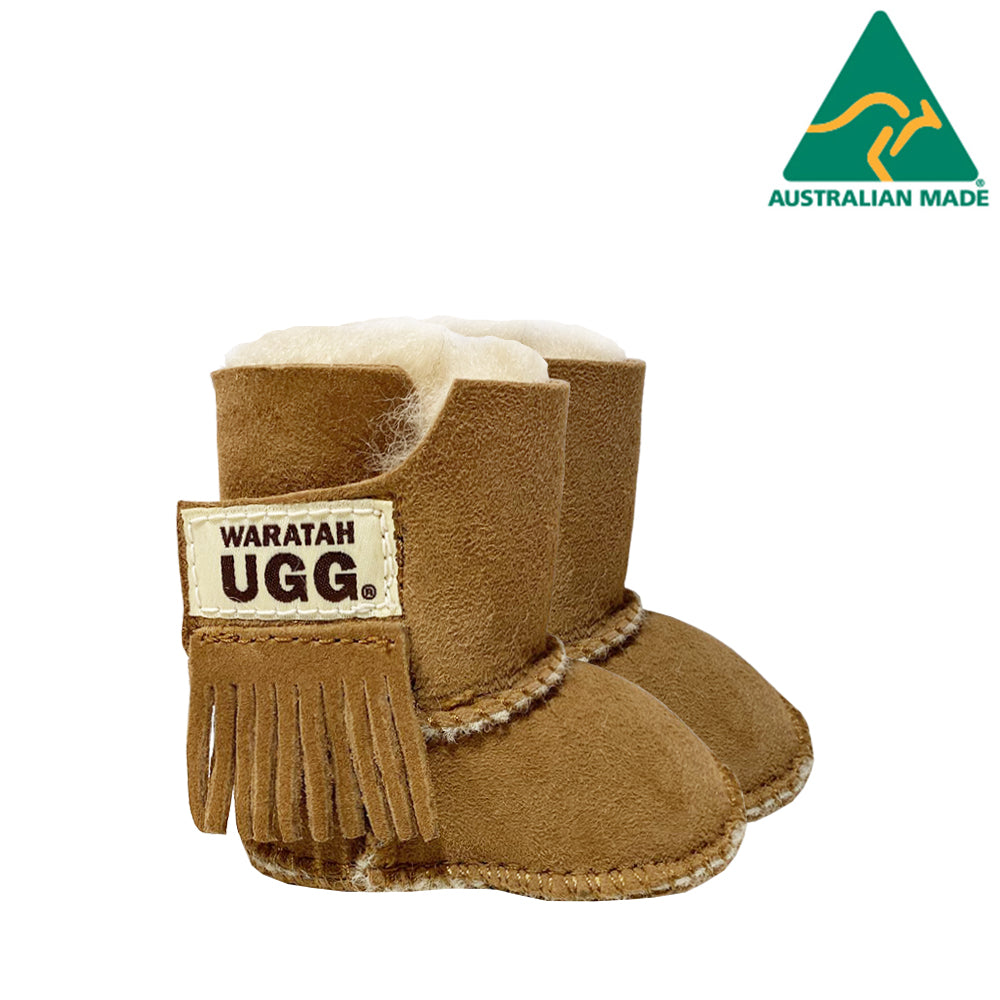 WARATAH UGG Australian Made Sheepskin Baby Boots Chestnut