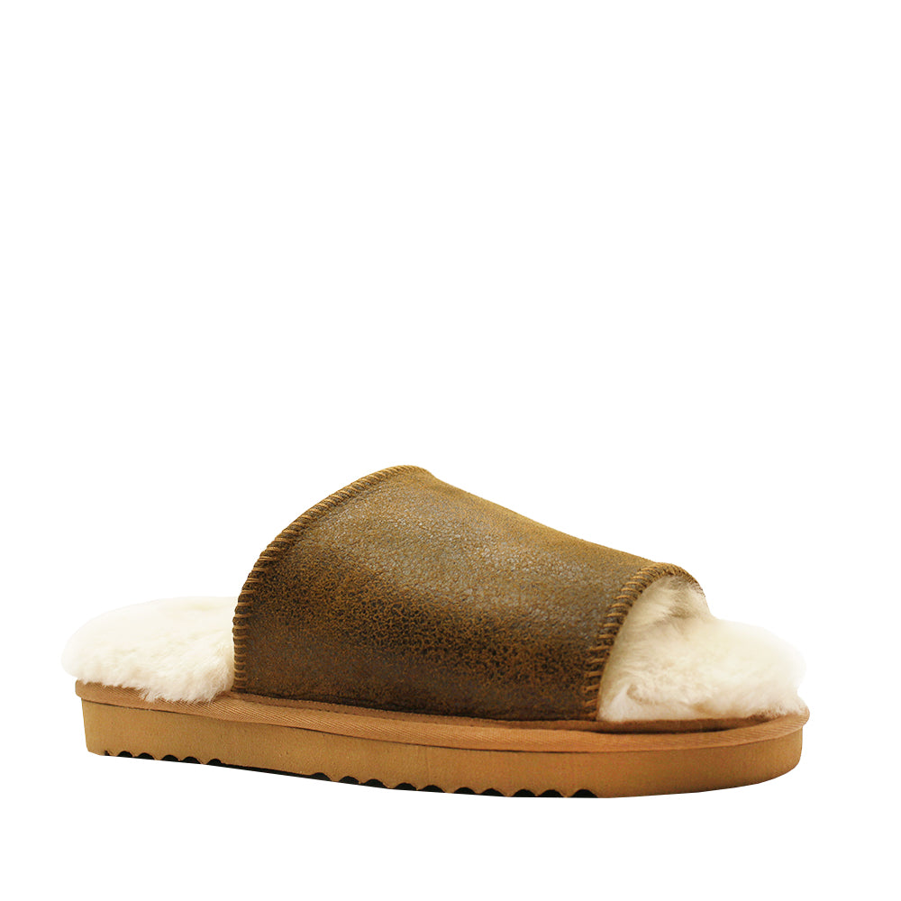 Waratah UGG Double Face Nappa Sheepskin Classic Slide - Vintage Tan