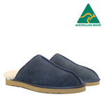 WARATAH UGG® Australian Made Premium Sheepskin Mens Scuff - Navy