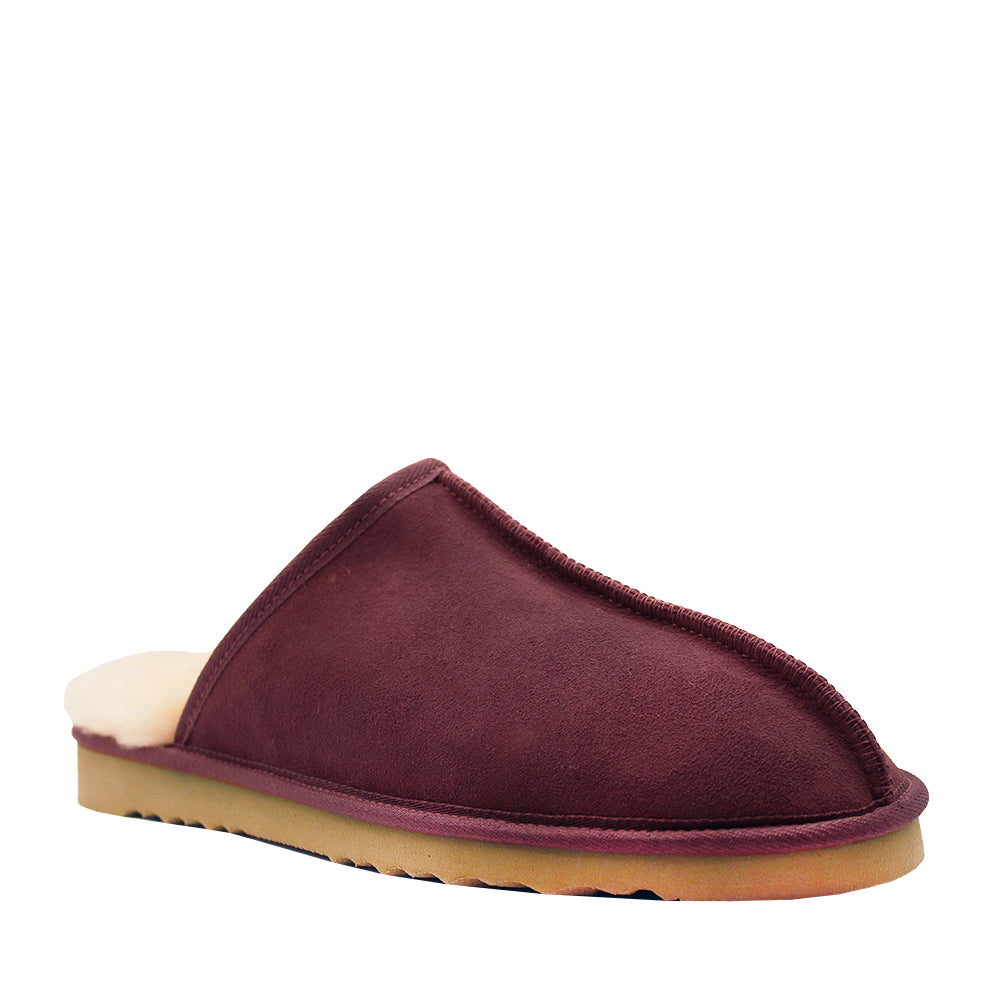 WARATAH UGG® Australian Made Premium Sheepskin Mens Scuff - Plum