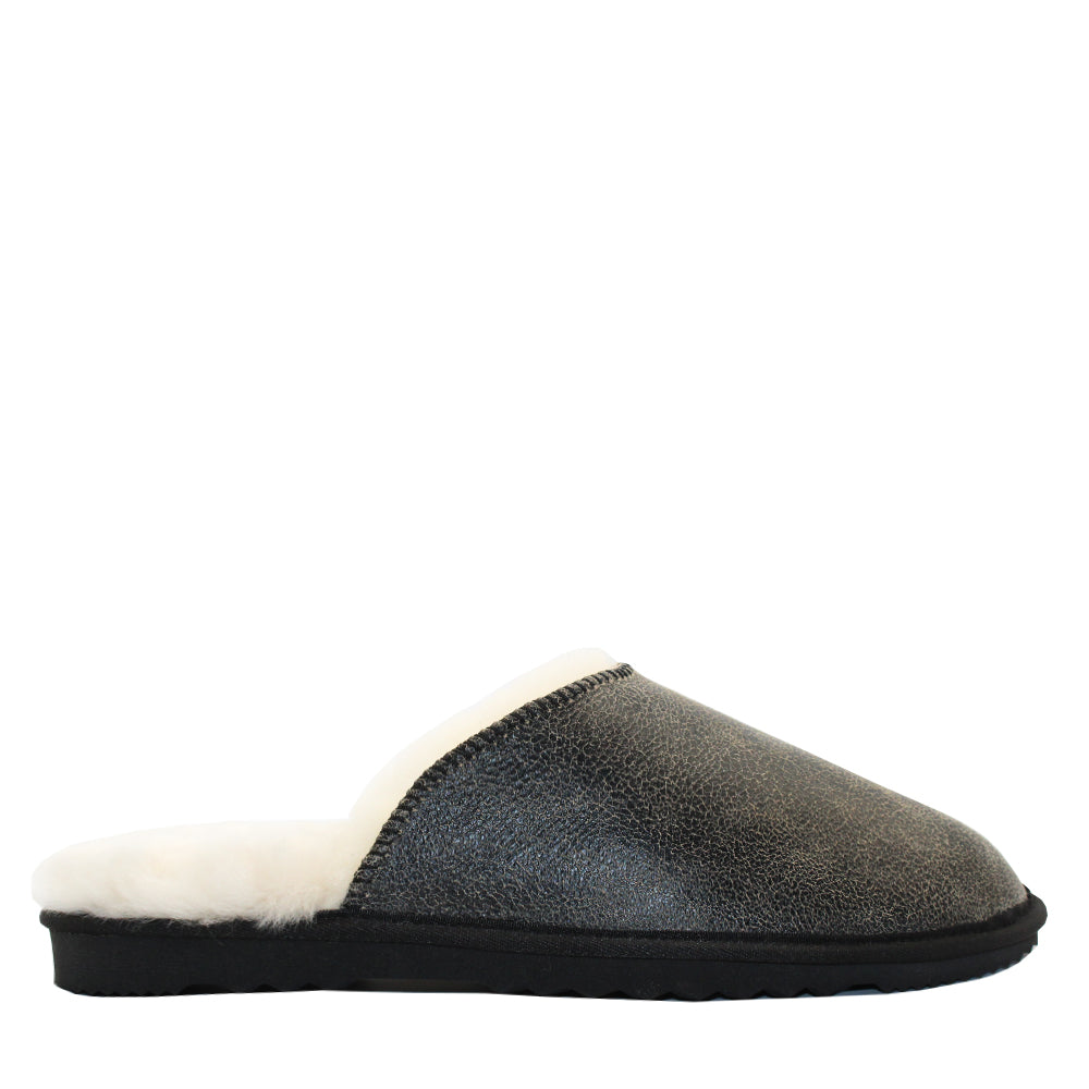 WARATAH UGG® Australian Made Nappa Sheepskin Unisex Scuff - Vintage Charcoal