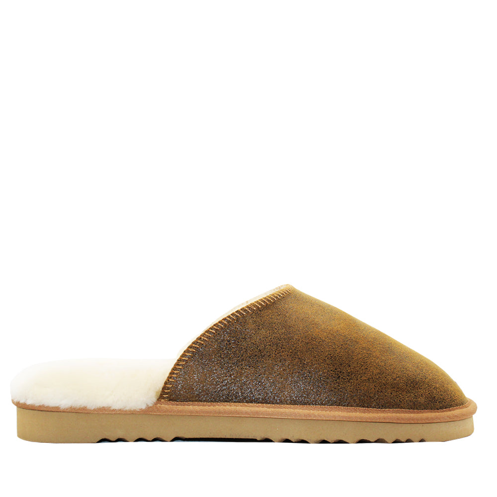 WARATAH UGG® Australian Made Nappa Sheepskin Unisex Scuff - Vintage Tan