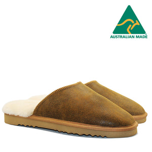 WARATAH UGG® Australian Made Nappa Sheepskin Unisex Scuff - Vintage Tan
