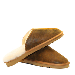 WARATAH UGG® Australian Made Nappa Sheepskin Unisex Scuff - Vintage Tan