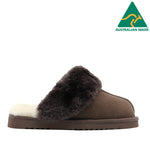 WARATAH UGG® Australian Made Premium Sheepskin Ladies Scuff - Chocolate