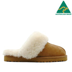 WARATAH UGG® Australian Made Premium Sheepskin Ladies Scuff - Chestnut