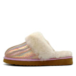 WARATAH UGG® Ladies Opal Leather Sheepskin Scuff - Rose Gold