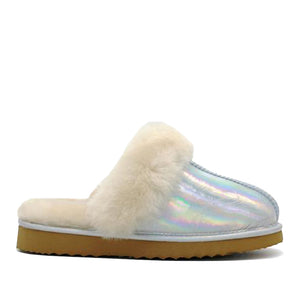 WARATAH UGG® Ladies Opal Leather Sheepskin Scuff - Star Dust