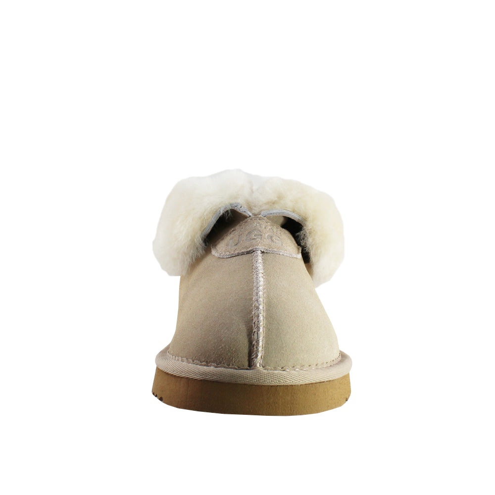 WARATAH UGG® Wool Collar Slipper - Sand