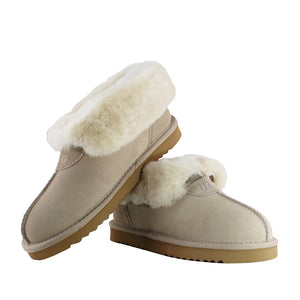 WARATAH UGG® Wool Collar Slipper - Sand