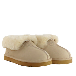 WARATAH UGG® Wool Collar Slipper - Sand