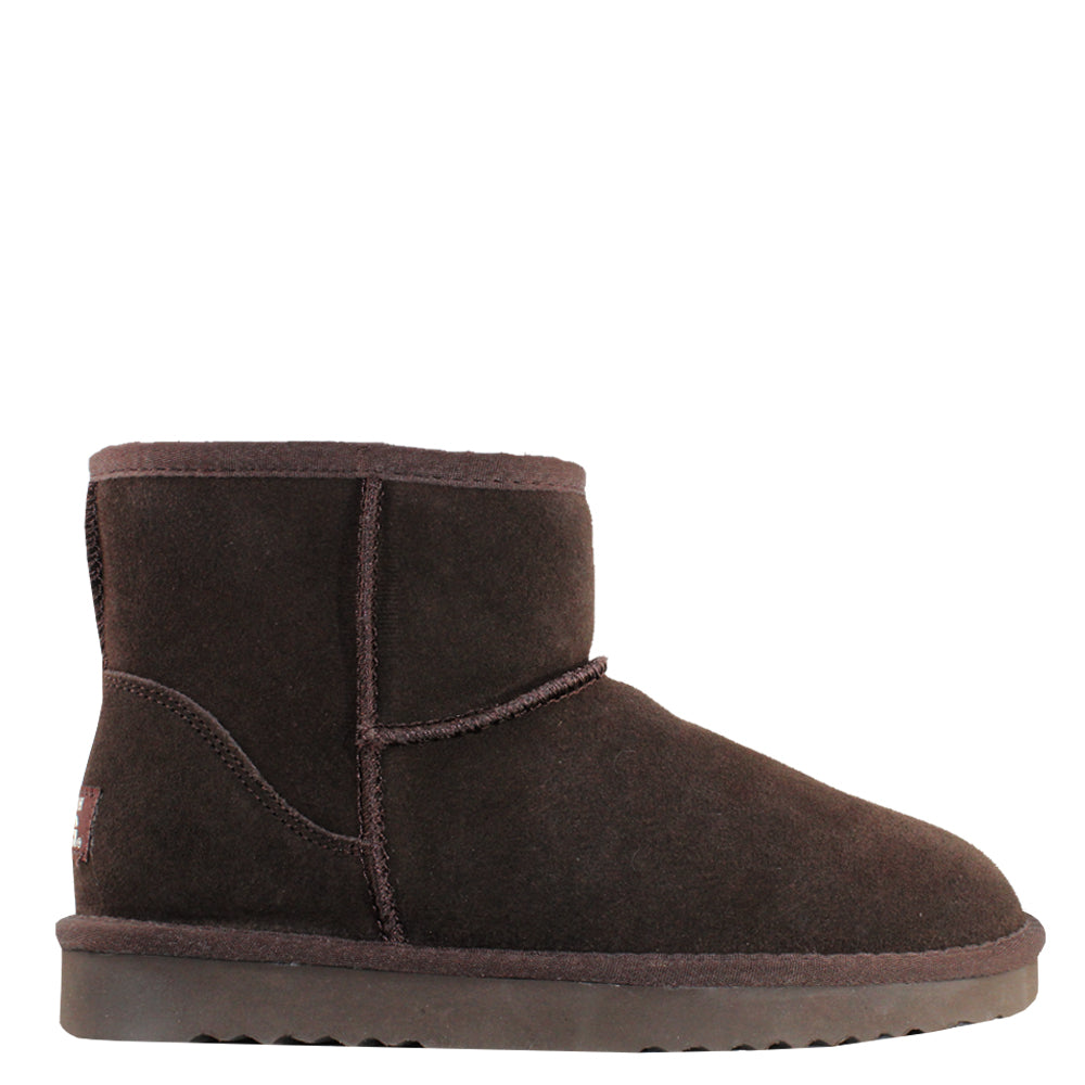 WARATAH UGG® Water Resistant Mini Zip Up Boot - Chocolate