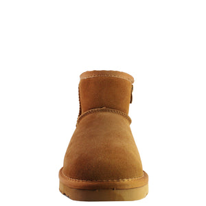 WARATAH UGG® Unisex Water Resistant Mini Zip Up Boot - Chestnut
