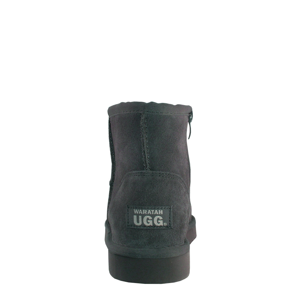 WARATAH UGG® Water Resistant Mini Zip Up Boot - Grey