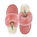 WARATAH UGG® Ladies Luxury Sheepskin Scuffs - Coral Pink