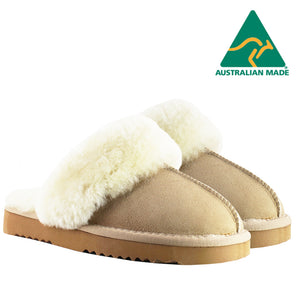 WARATAH UGG® Australian Made Premium Sheepskin Ladies Scuff - Sand