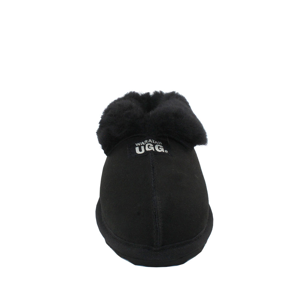 WARATAH UGG® Australian Made Sheepskin Slipper - Black