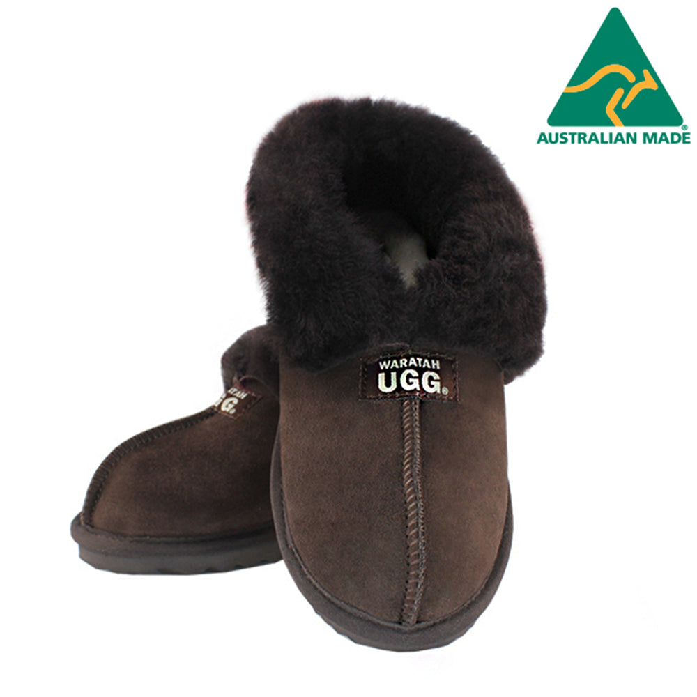 WARATAH UGG® Australian Made Sheepskin Slipper - Chocolate