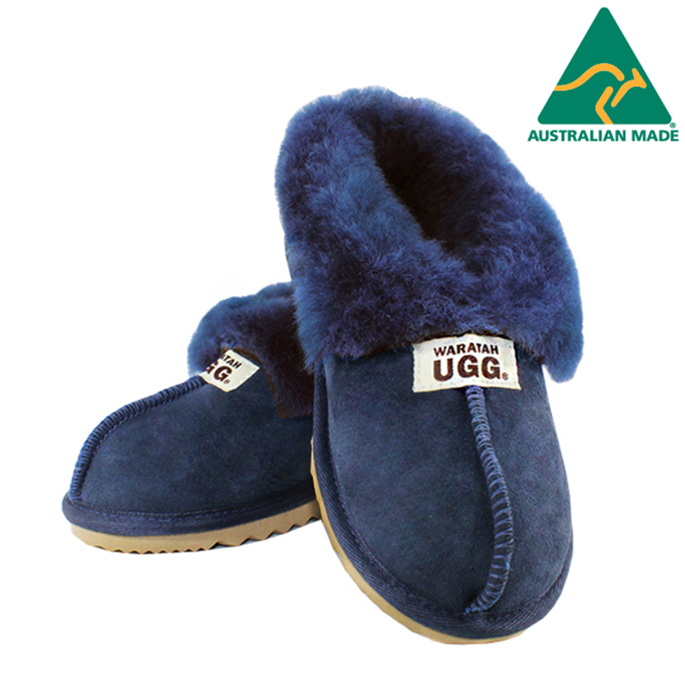 WARATAH UGG® Australian Made Sheepskin Slipper - Navy