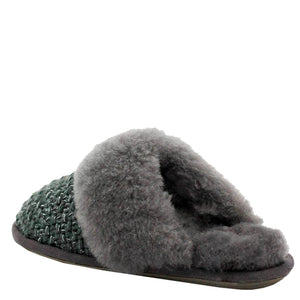 WARATAH UGG® Sheepskin Knit Scuff - Grey