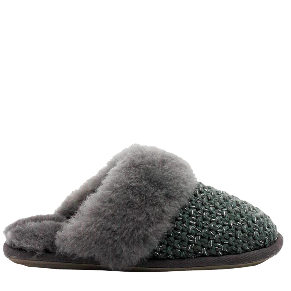 WARATAH UGG® Sheepskin Knit Scuff - Grey