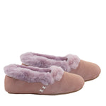 WARATAH UGG® Woman's Sheepskin Cross Stitch Slippers - Pink