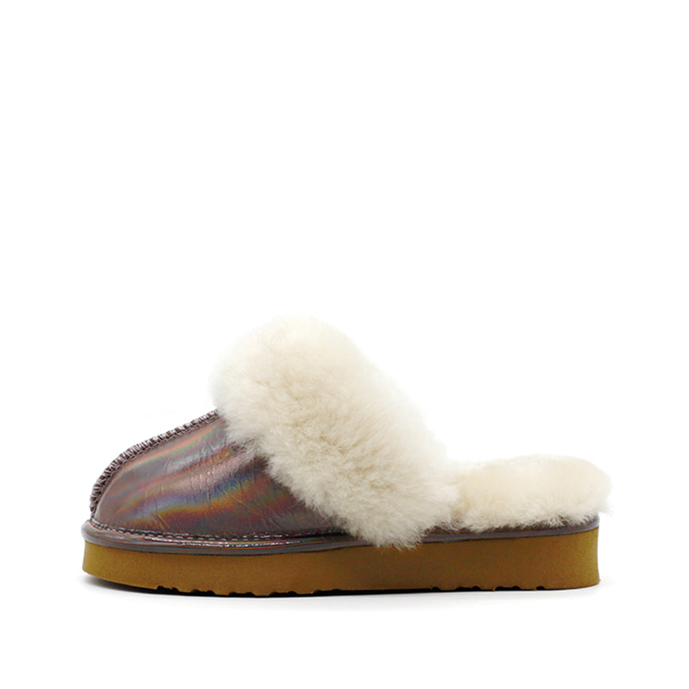 Waratah UGG® Holographic Kids Scuff - Periwinkle