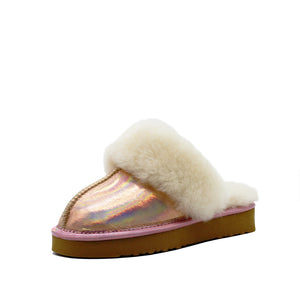 Waratah UGG® Holographic Kids Scuff - Rose Gold