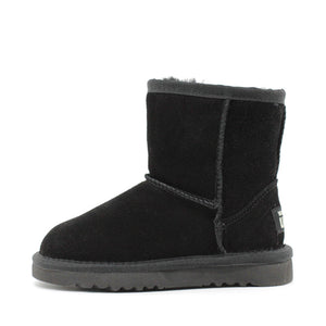 WARATAH UGG® Water Resistant Kids Short Zip Up Boot - Black