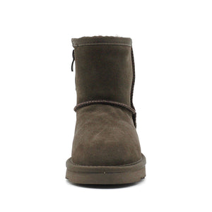 WARATAH UGG® Water Resistant Kids Short Zip Up Boot - Chocolate