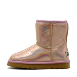 Waratah UGG® Holographic Kids Zip UGG Boots - Rose Gold