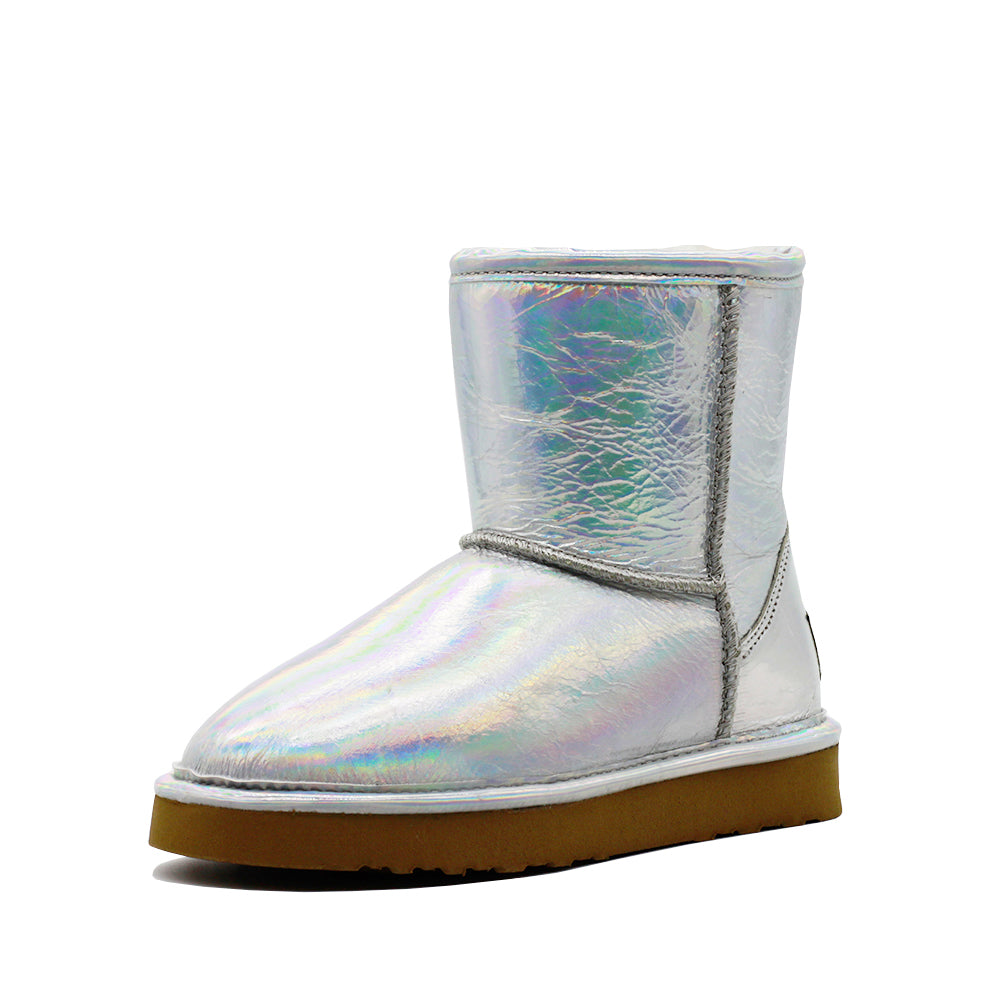 Waratah UGG® Holographic Kids Zip UGG Boots - Star Dust