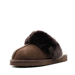 WARATAH UGG® Australian Made Premium Sheepskin Ladies Scuff - Chocolate