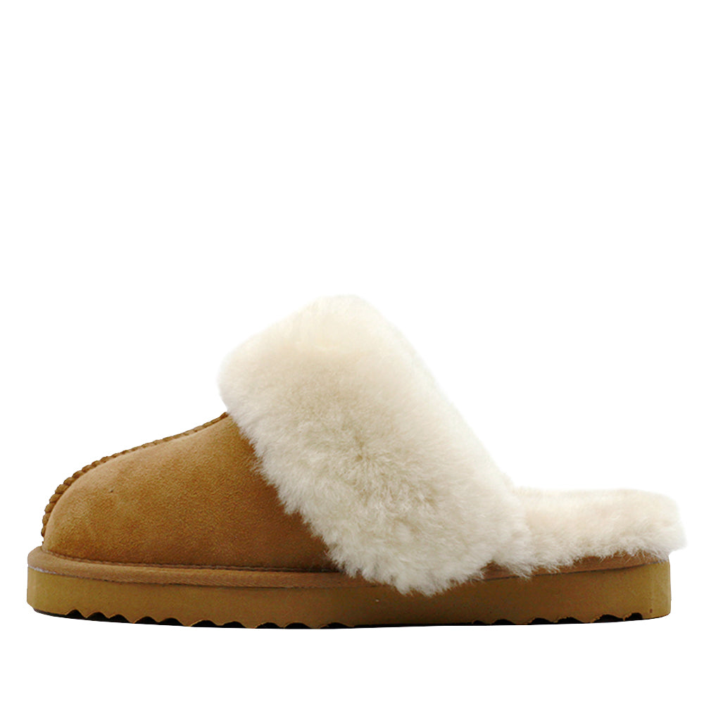 WARATAH UGG® Australian Made Premium Sheepskin Ladies Scuff - Chestnut