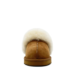 WARATAH UGG® Australian Made Premium Sheepskin Ladies Scuff - Chestnut